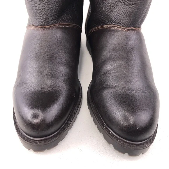 La Canadienne Brown Leather Winter Boots 8.5M - Picture 10 of 13